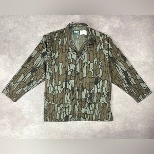 [166] VINTAGE USA CAMO SHIRT Button-Up XL Size